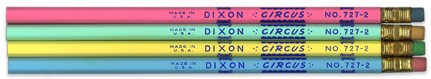 Dixon Circus Pencils - 4 colors