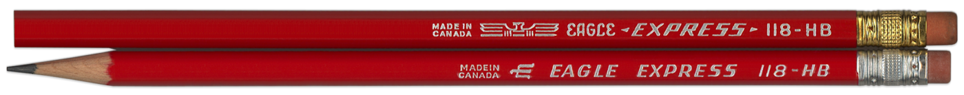 Eagle Express vintage pencils two logos