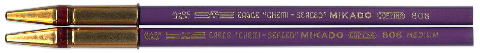 Two purple Mikado copying pencils by Eagle