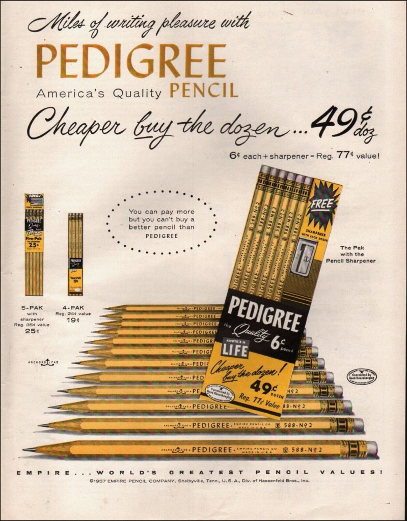 Pedigree 588 No.2 by Empire Pencil Co.