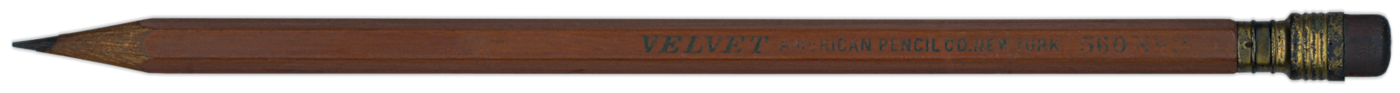 Velvet vintage pencil