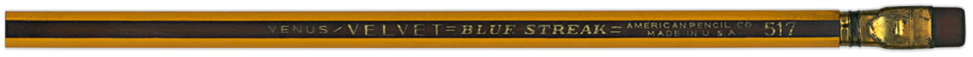 Venus Velvet Blue Streak 517 vintage pencil