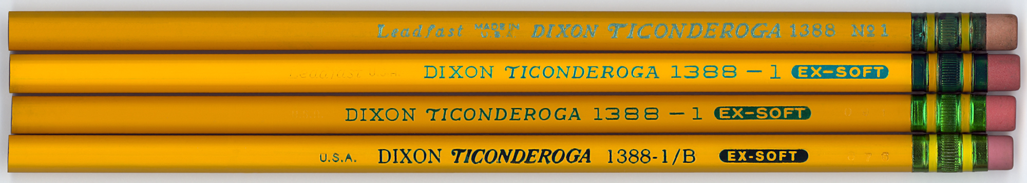 11 Dixon Ticonderoga Pencils #1388 #3 Hard # TV 3B