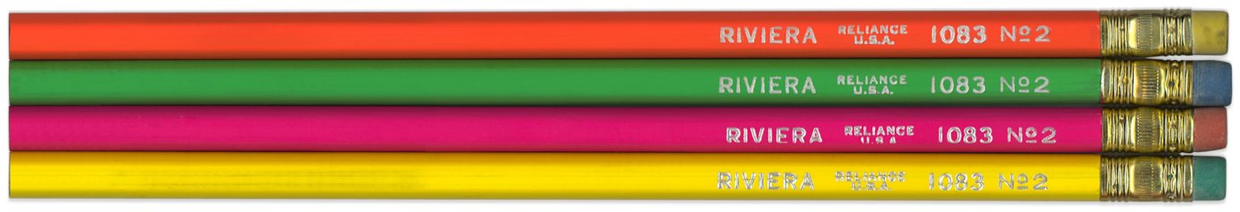 Riviera 1083 neon vintage pencils
