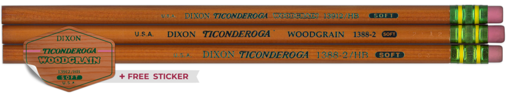 Dixon Ticonderoga Woodgrain Pencils