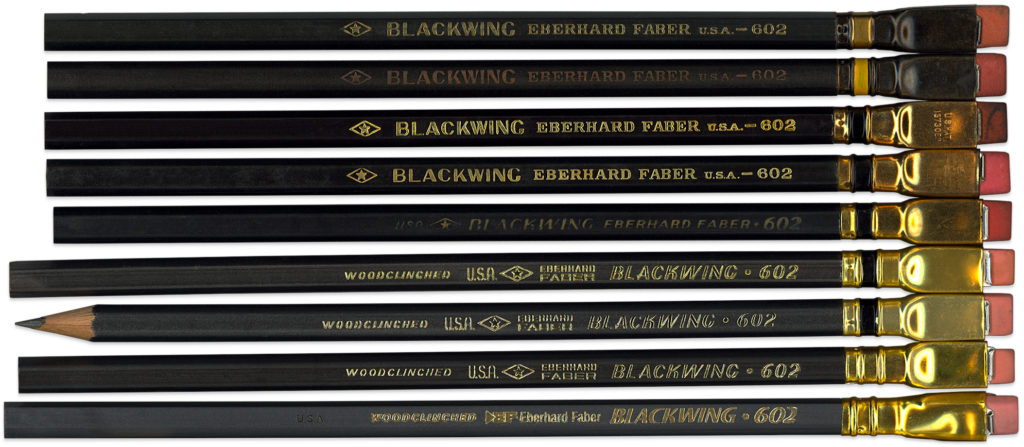 Nine Blackwing 602 Pencils