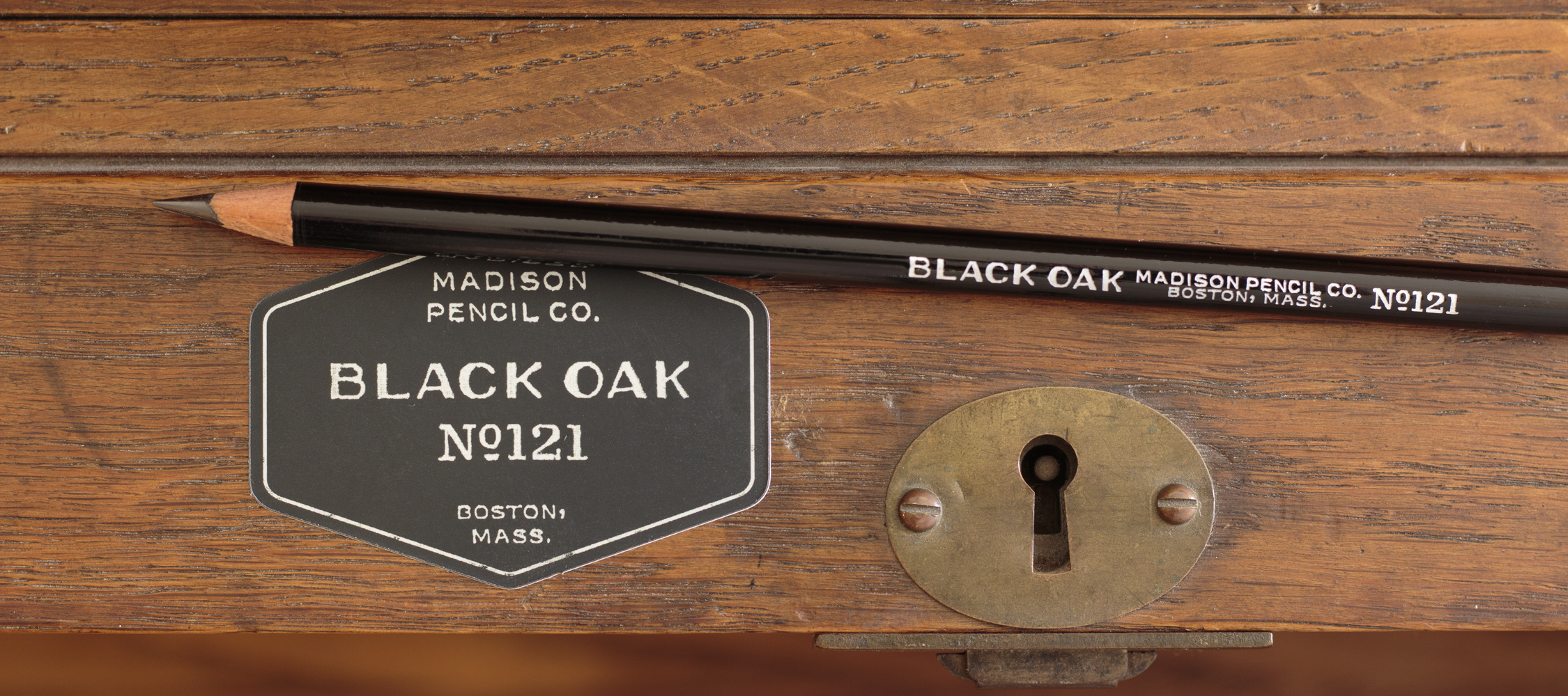 Black Oak Pencil with Sticker