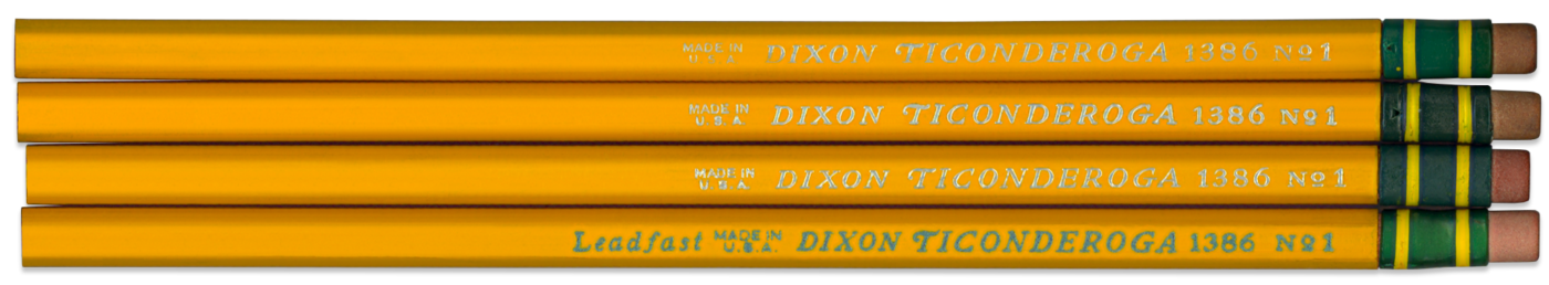 Dixon Ticonderoga WW2-era pencils