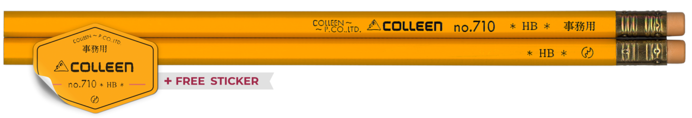 Colleen pencil with sticker