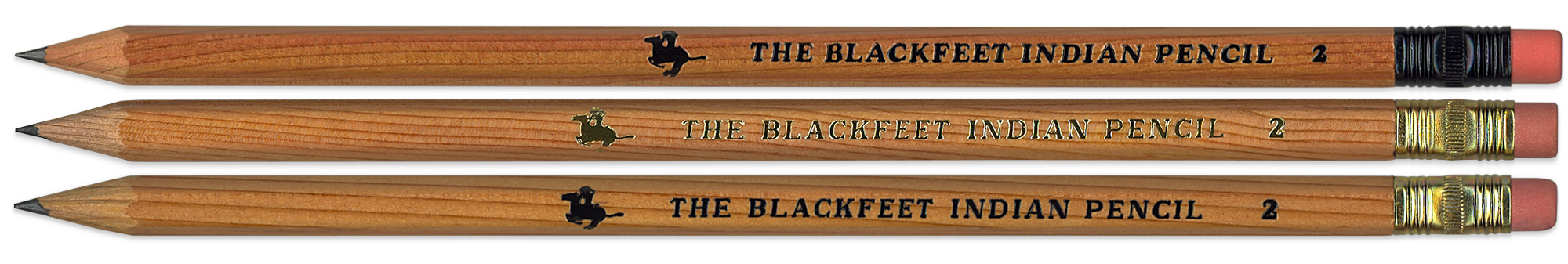 Blackfeet Indian set of 3 pencils