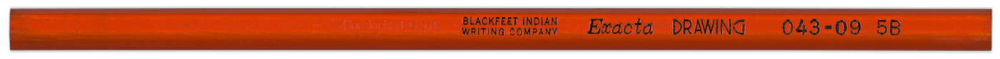 Blackfeet Indian Exacta pencil 5B