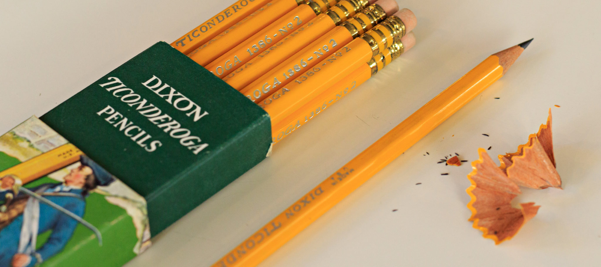 Ticonderoga Woodgrain (trio) + Sticker by Joseph Dixon Brand Name Pencils