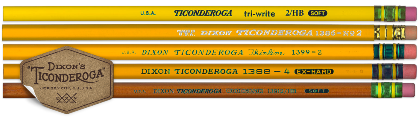 Dixon Ticonderoga Vintage Pencil Set