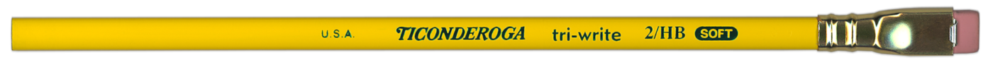 Ticonderoga tri-write 2/HB Hackwing